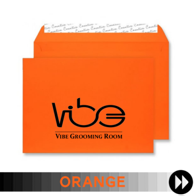 Orange Printed Envelopes