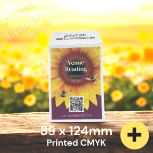 124 x 89mm - Printed CMYK