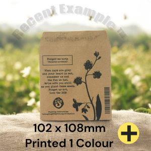 108 x 102mm - Printed 1 Colour